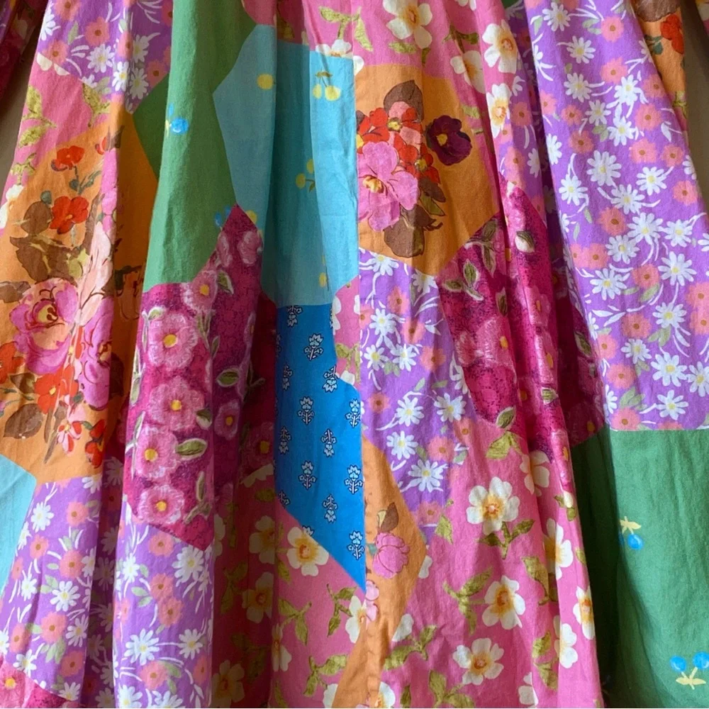 SPELL & THE GYPSY COLLECTIVE FREDA SHIRRED MIDI DRESS IN LOLLY - Picture 8 of 16